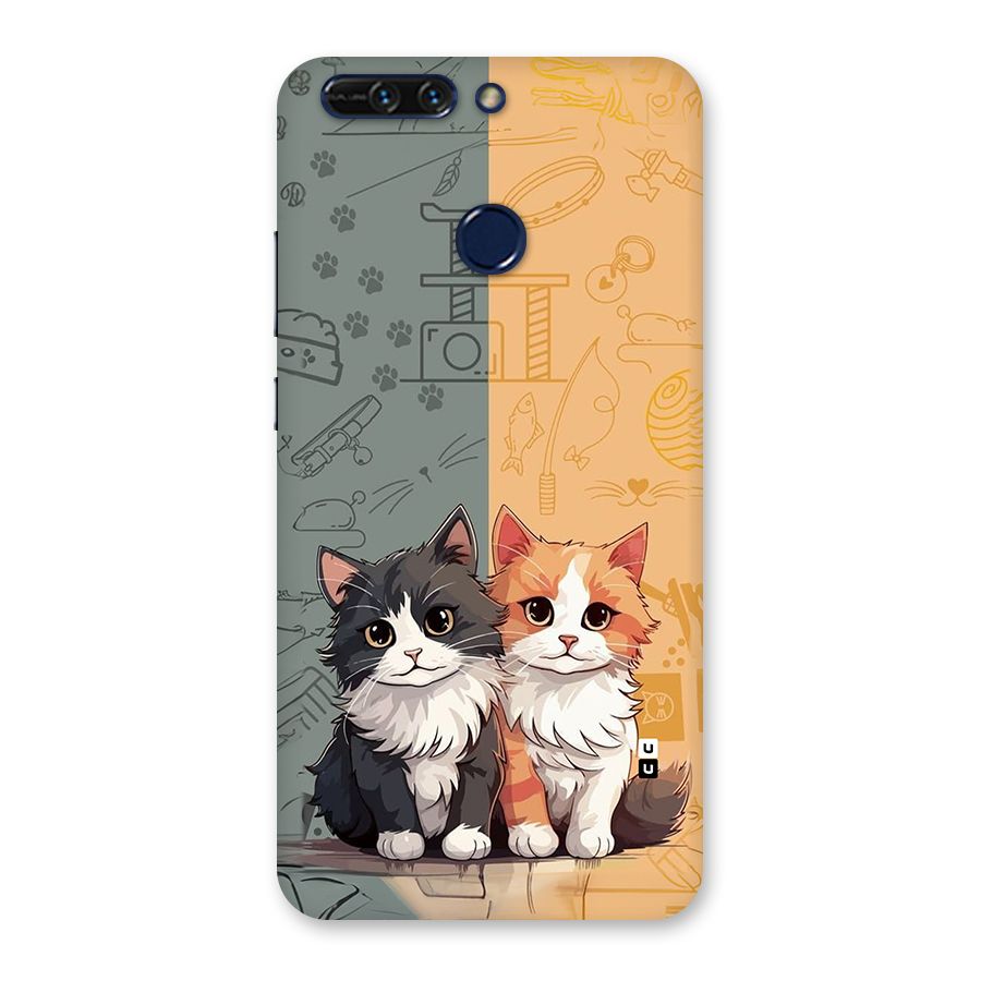 Cute Lovely Cats Back Case for Honor 8 Pro