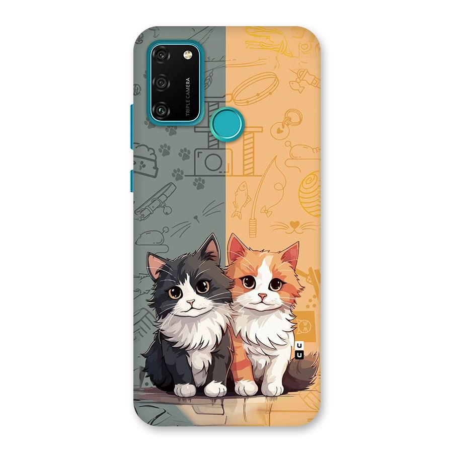 Cute Lovely Cats Back Case for Honor 9A