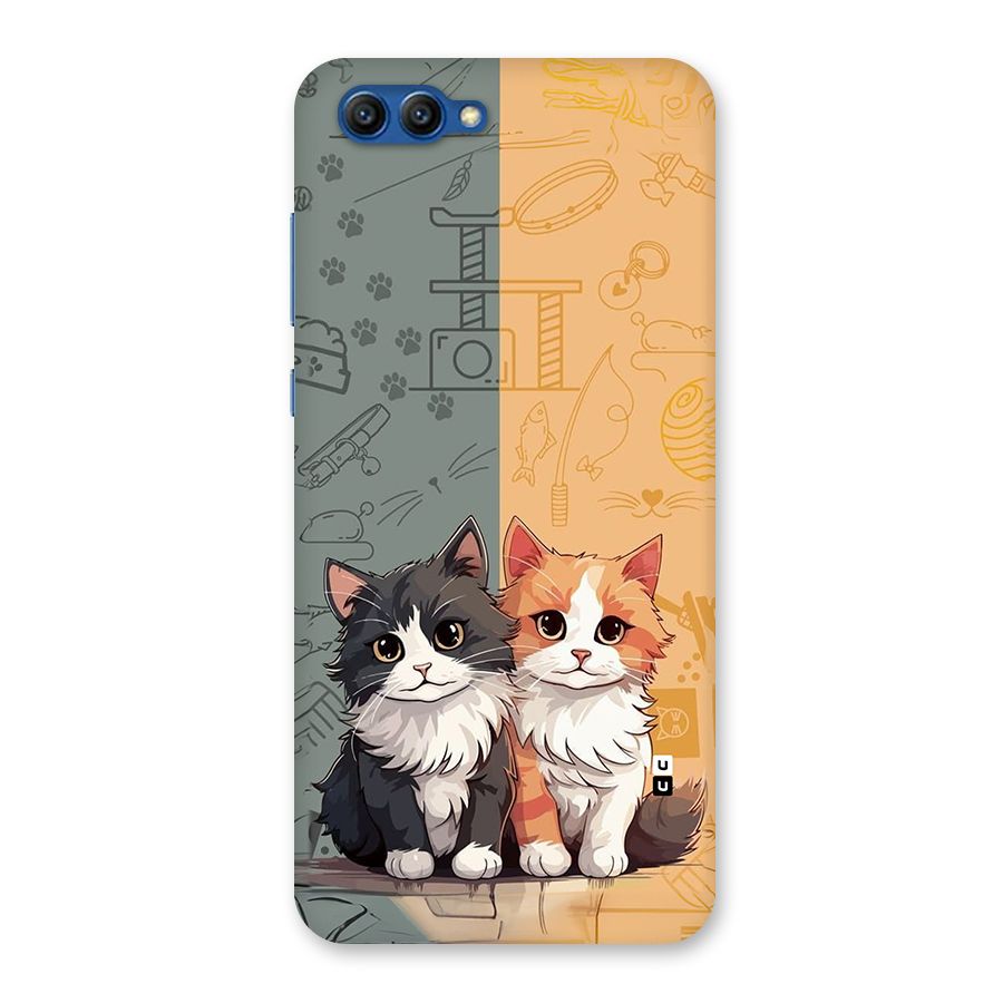 Cute Lovely Cats Back Case for Honor View 10