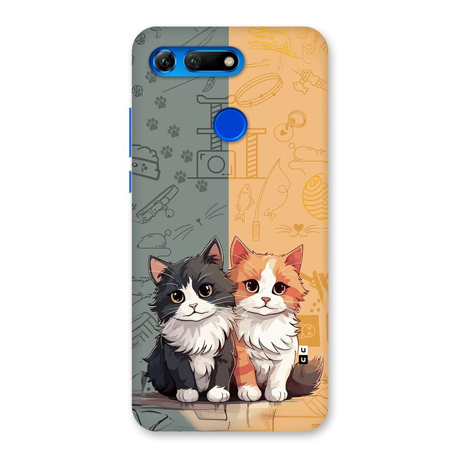 Cute Lovely Cats Back Case for Honor View 20