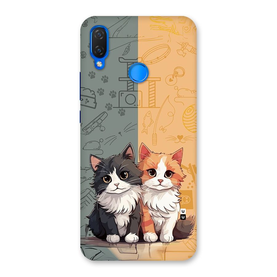 Cute Lovely Cats Back Case for Huawei P Smart Plus
