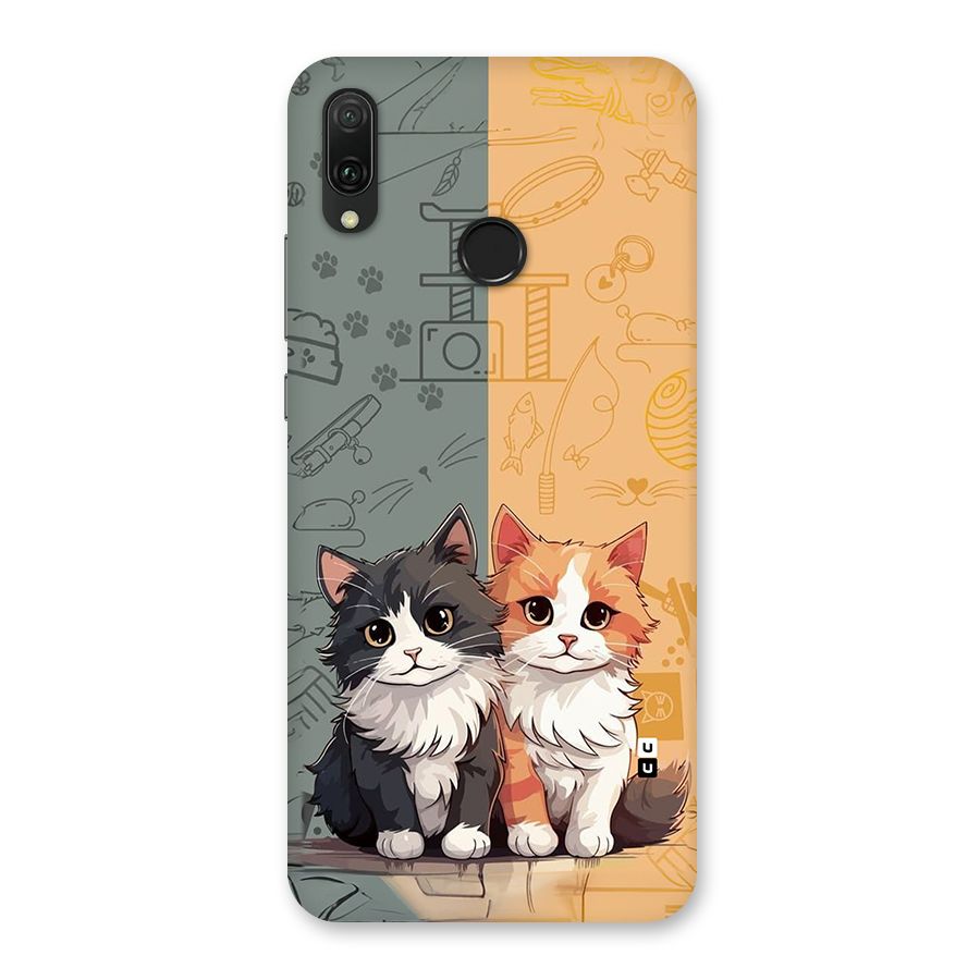 Cute Lovely Cats Back Case for Huawei Y9 (2019)