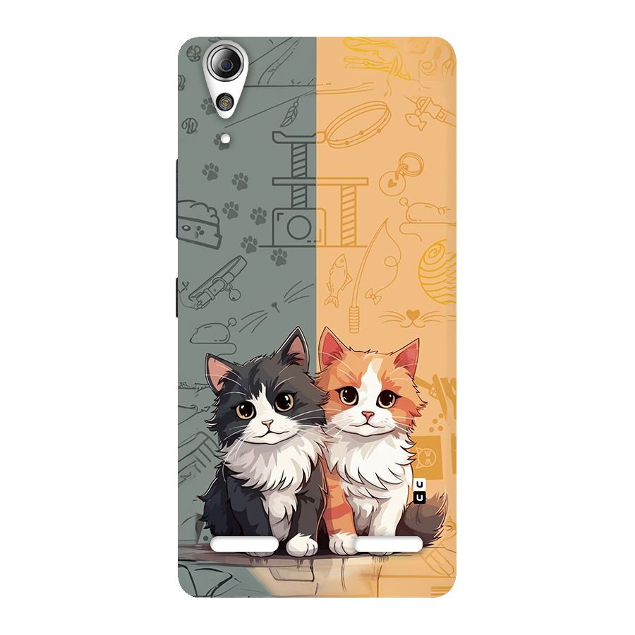 Cute Lovely Cats Back Case for Lenovo A6000 Plus