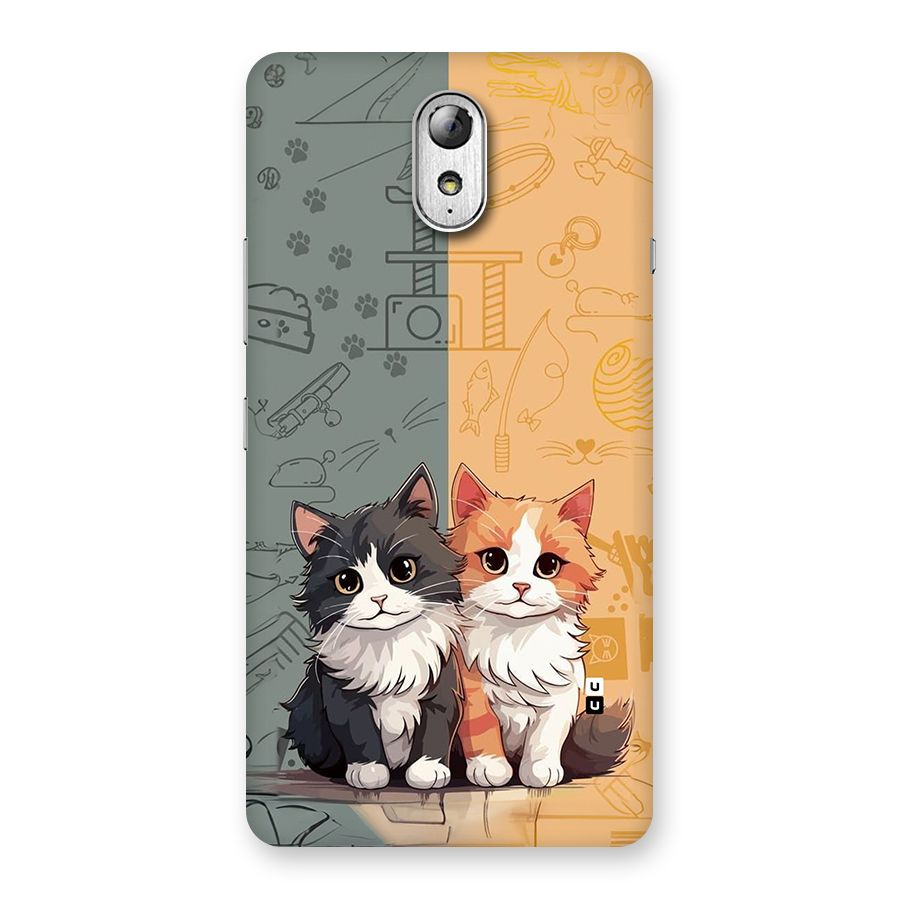 Cute Lovely Cats Back Case for Lenovo Vibe P1M