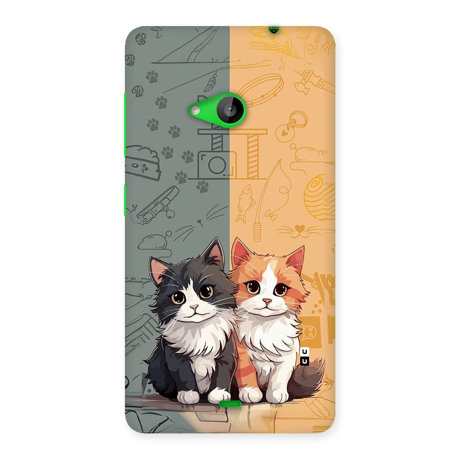 Cute Lovely Cats Back Case for Lumia 535