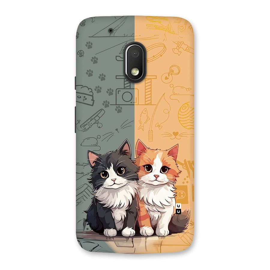 Cute Lovely Cats Back Case for Moto G4 Play