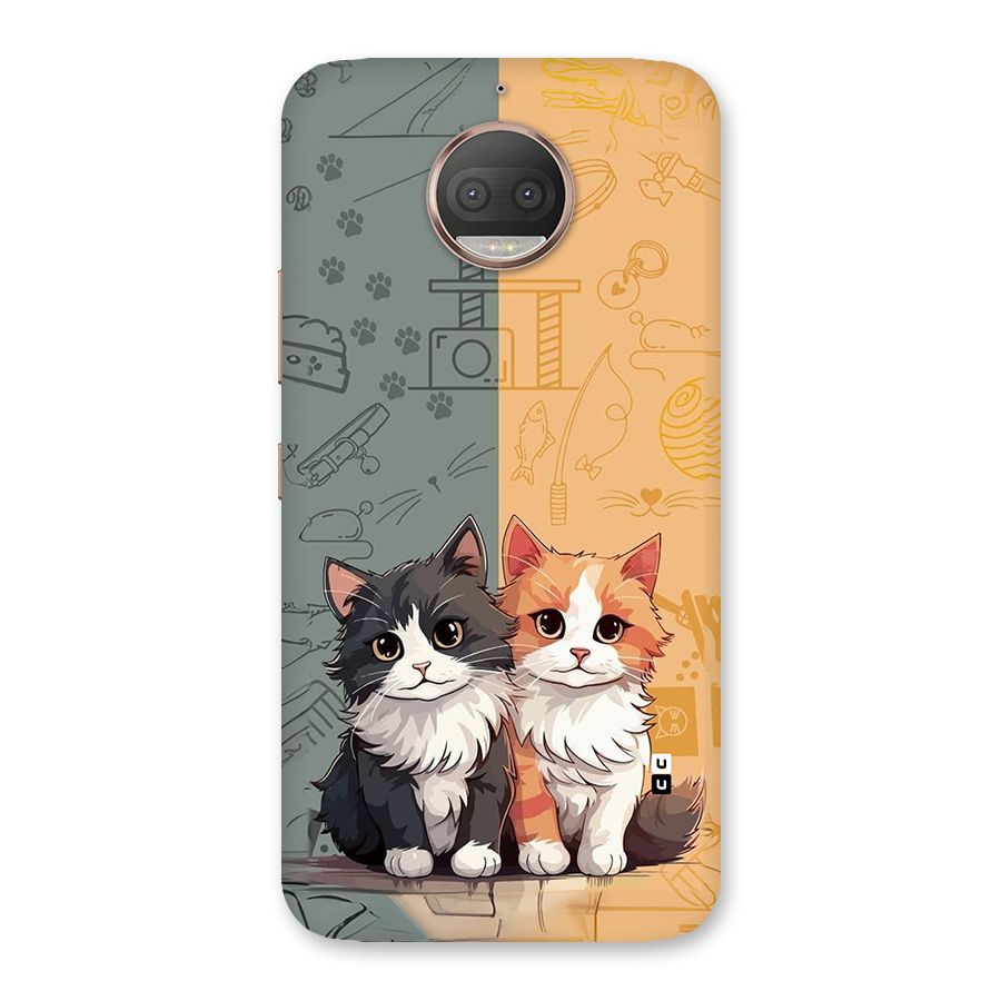 Cute Lovely Cats Back Case for Moto G5s Plus