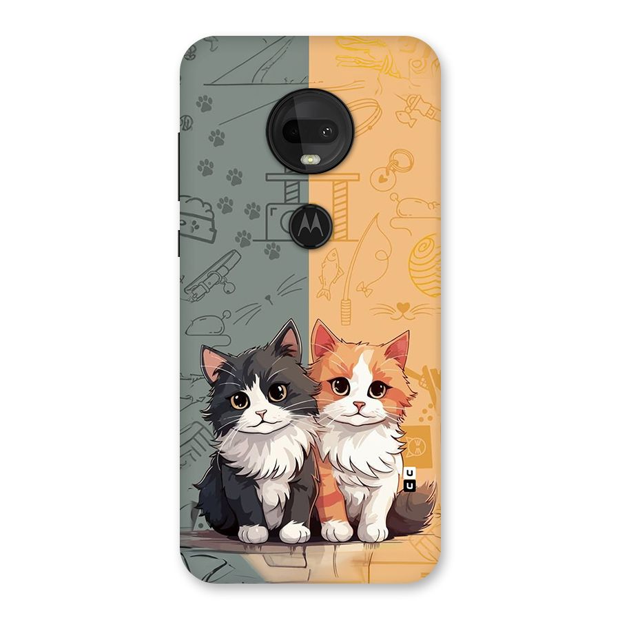 Cute Lovely Cats Back Case for Moto G7