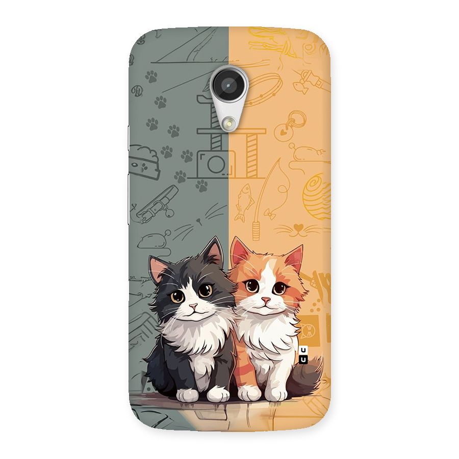 Cute Lovely Cats Back Case for Moto G 2nd Gen