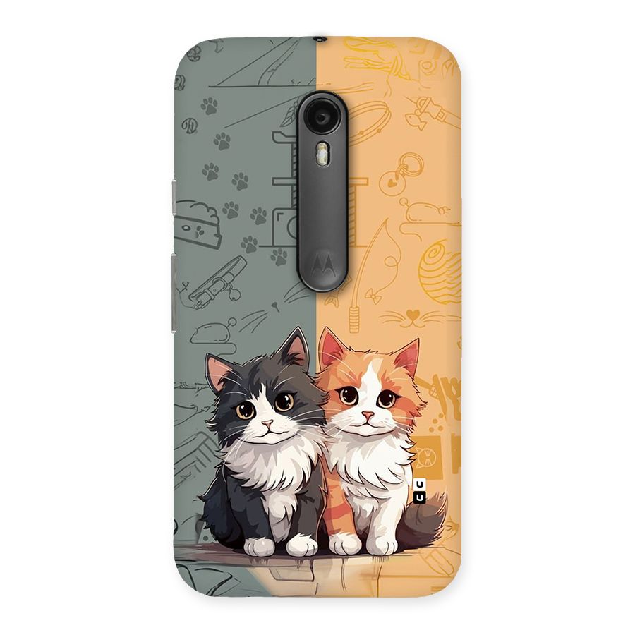 Cute Lovely Cats Back Case for Moto G Turbo