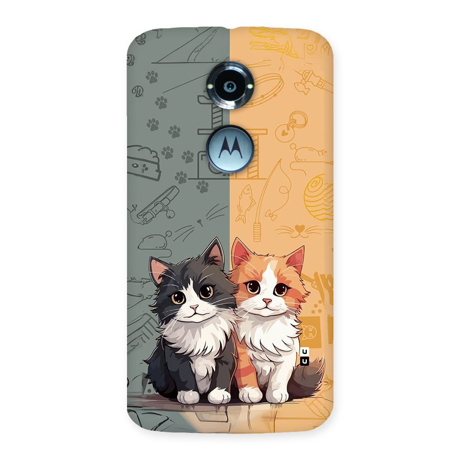 Cute Lovely Cats Back Case for Moto X2