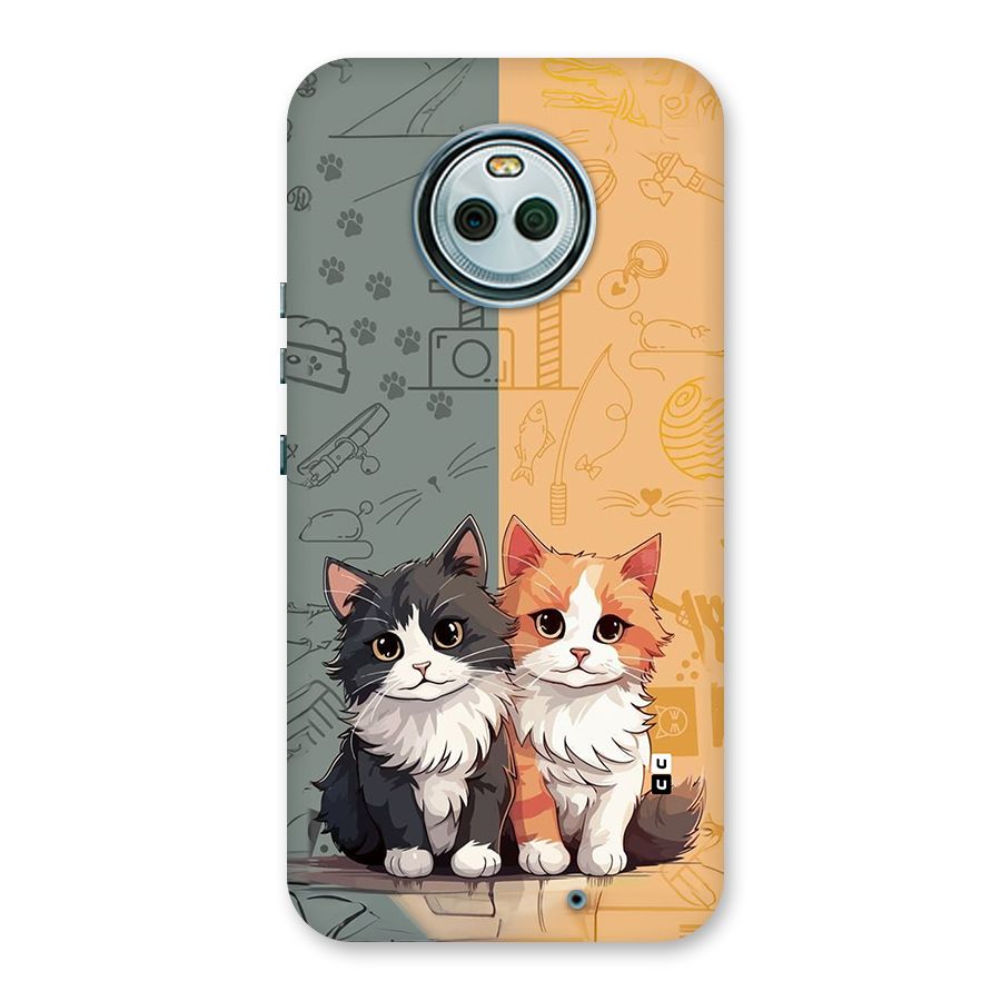 Cute Lovely Cats Back Case for Moto X4