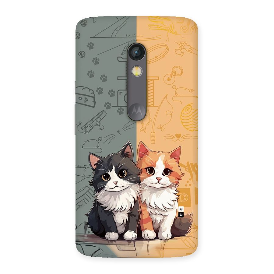 Cute Lovely Cats Back Case for Moto X Play