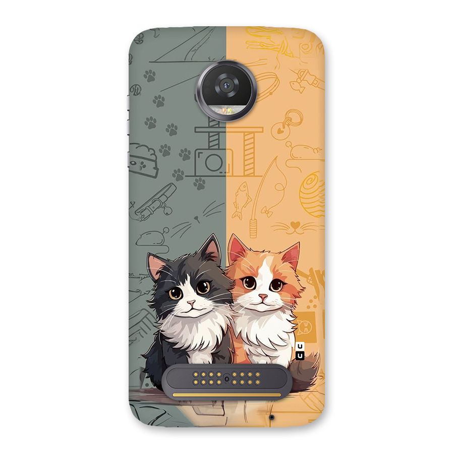 Cute Lovely Cats Back Case for Moto Z2 Play