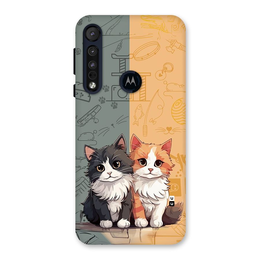 Cute Lovely Cats Back Case for Motorola One Macro