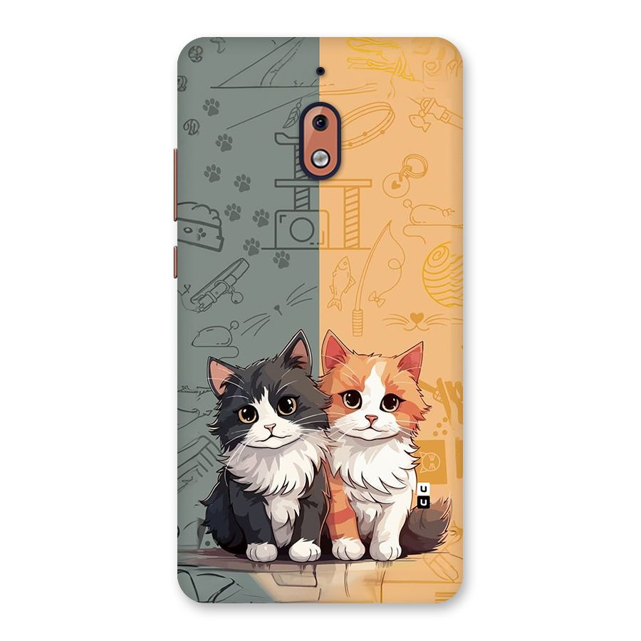 Cute Lovely Cats Back Case for Nokia 2.1
