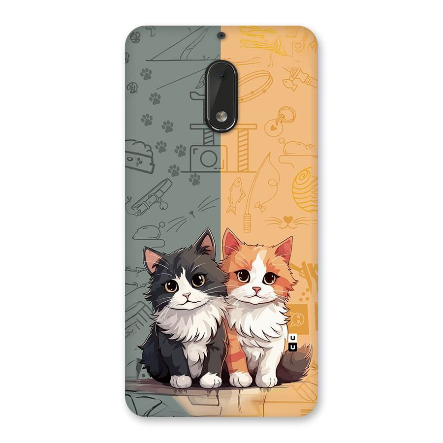 Cute Lovely Cats Back Case for Nokia 6