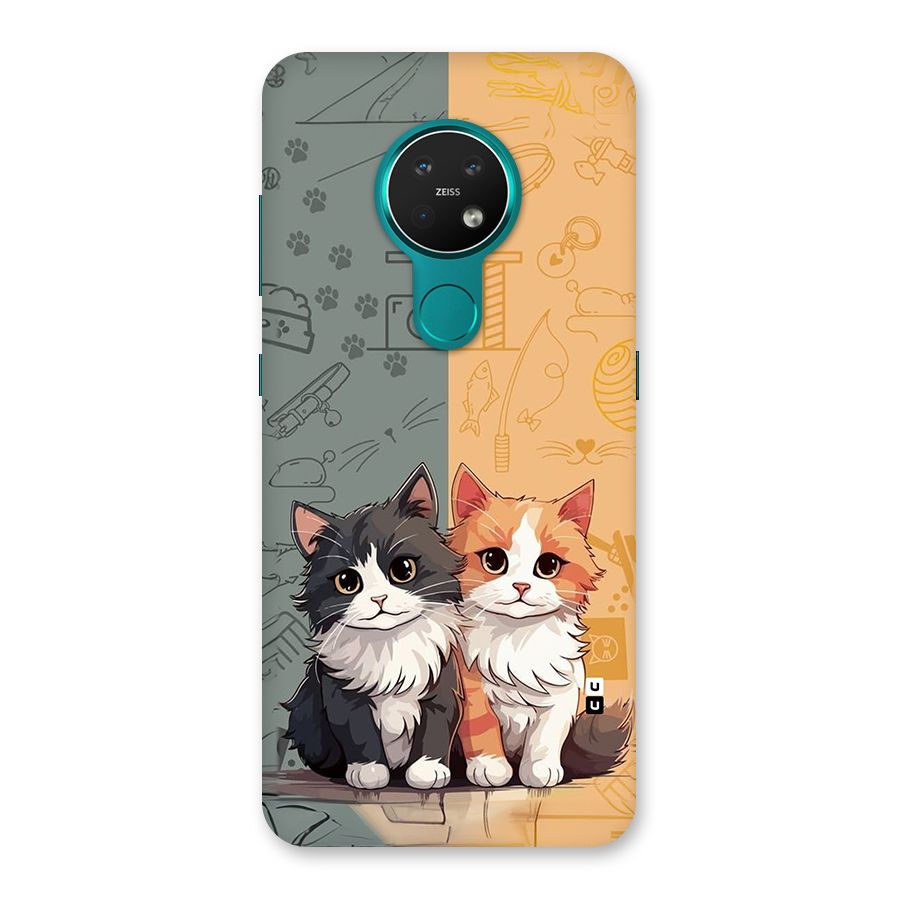 Cute Lovely Cats Back Case for Nokia 7.2