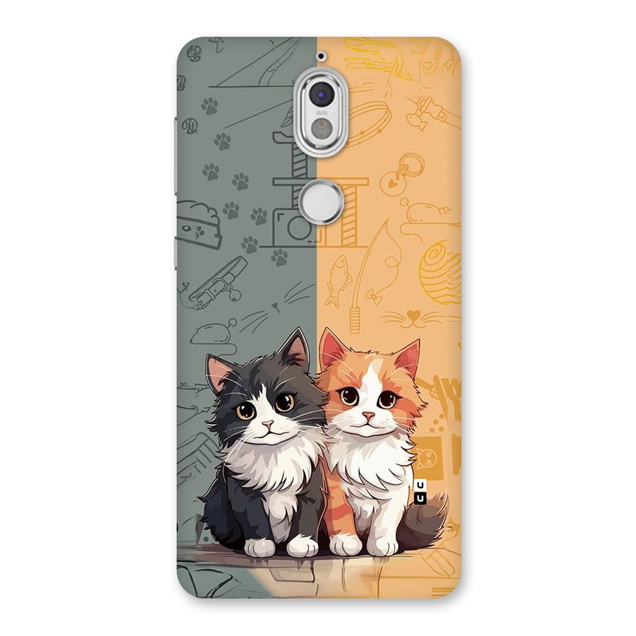 Cute Lovely Cats Back Case for Nokia 7