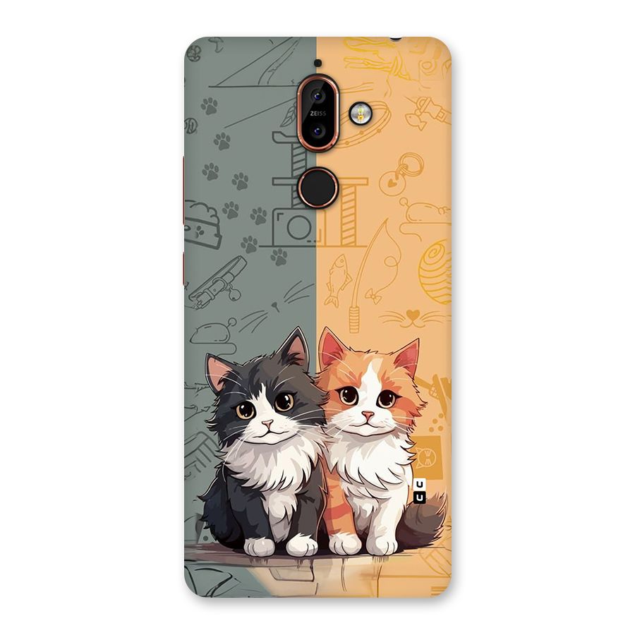 Cute Lovely Cats Back Case for Nokia 7 Plus