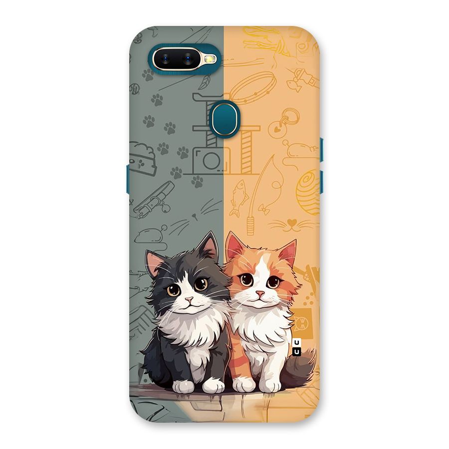 Cute Lovely Cats Back Case for Oppo A12