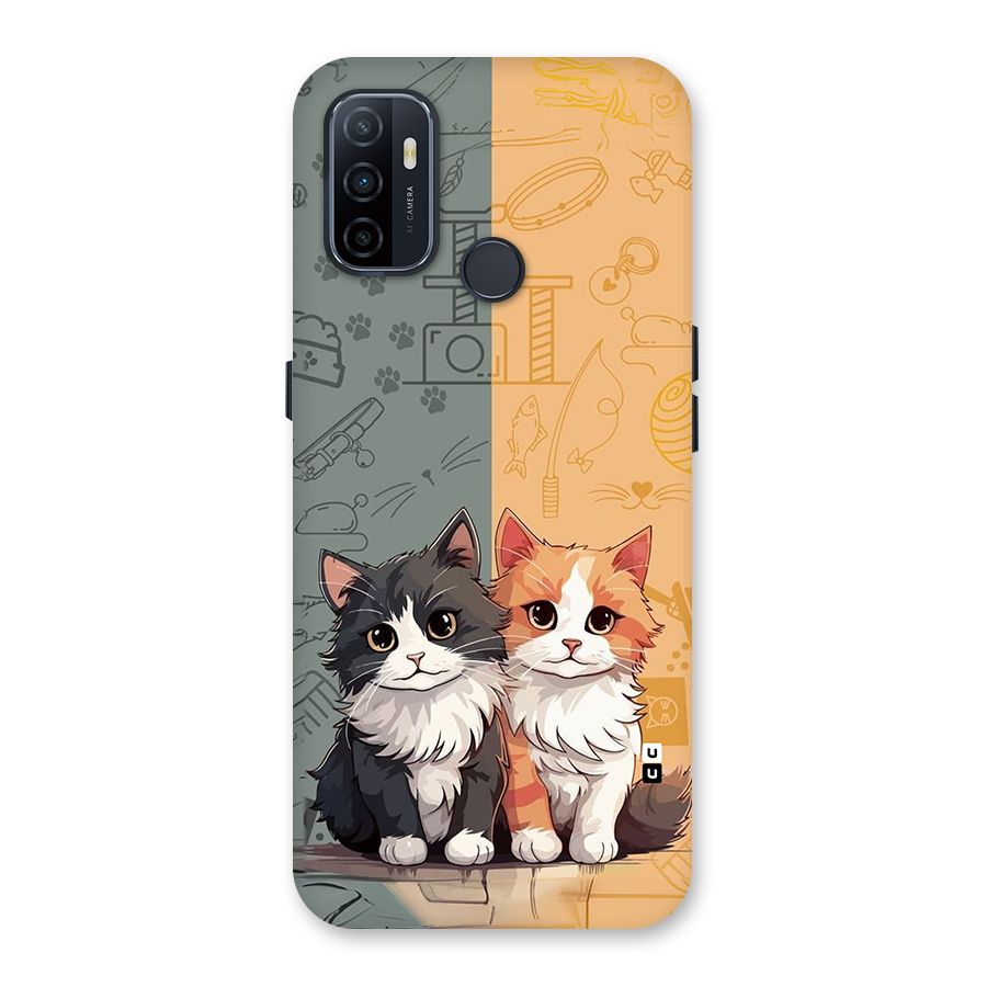 Cute Lovely Cats Back Case for Oppo A53
