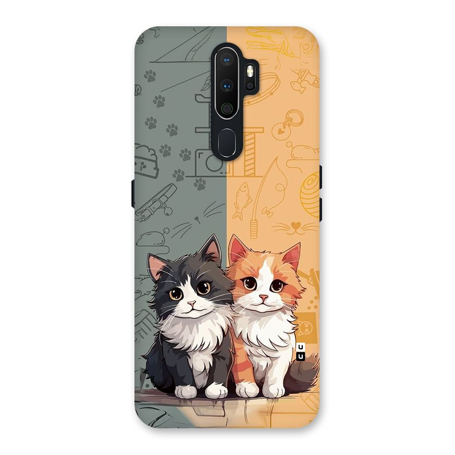 Cute Lovely Cats Back Case for Oppo A5 (2020)