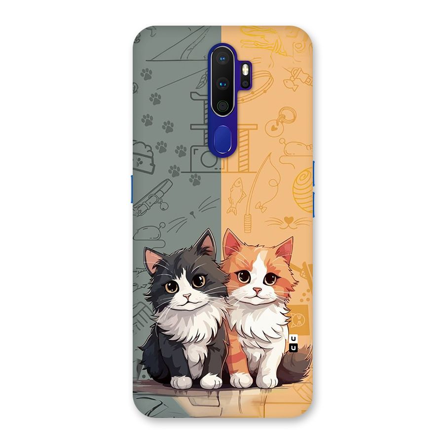 Cute Lovely Cats Back Case for Oppo A9 (2020)
