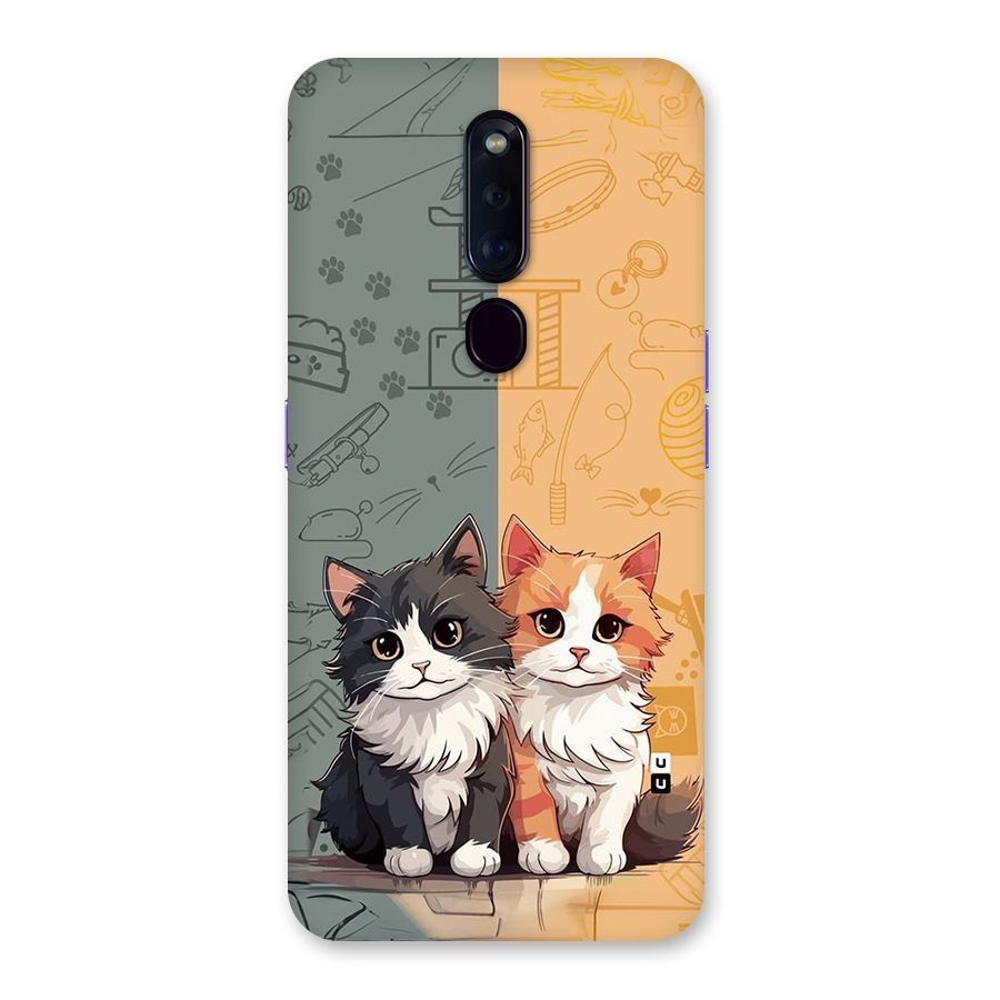 Cute Lovely Cats Back Case for Oppo F11 Pro