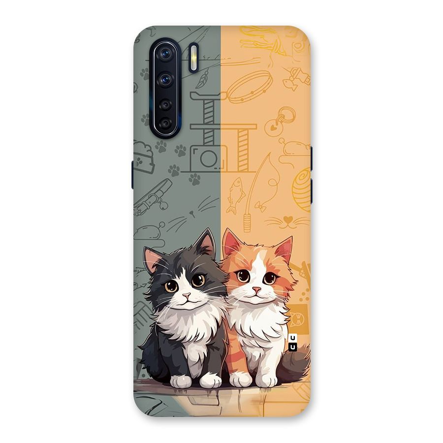Cute Lovely Cats Back Case for Oppo F15