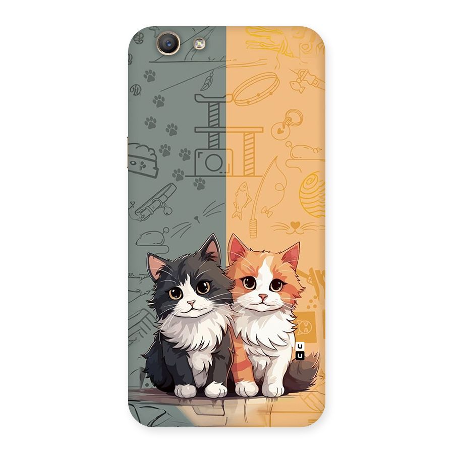 Cute Lovely Cats Back Case for Oppo F1s