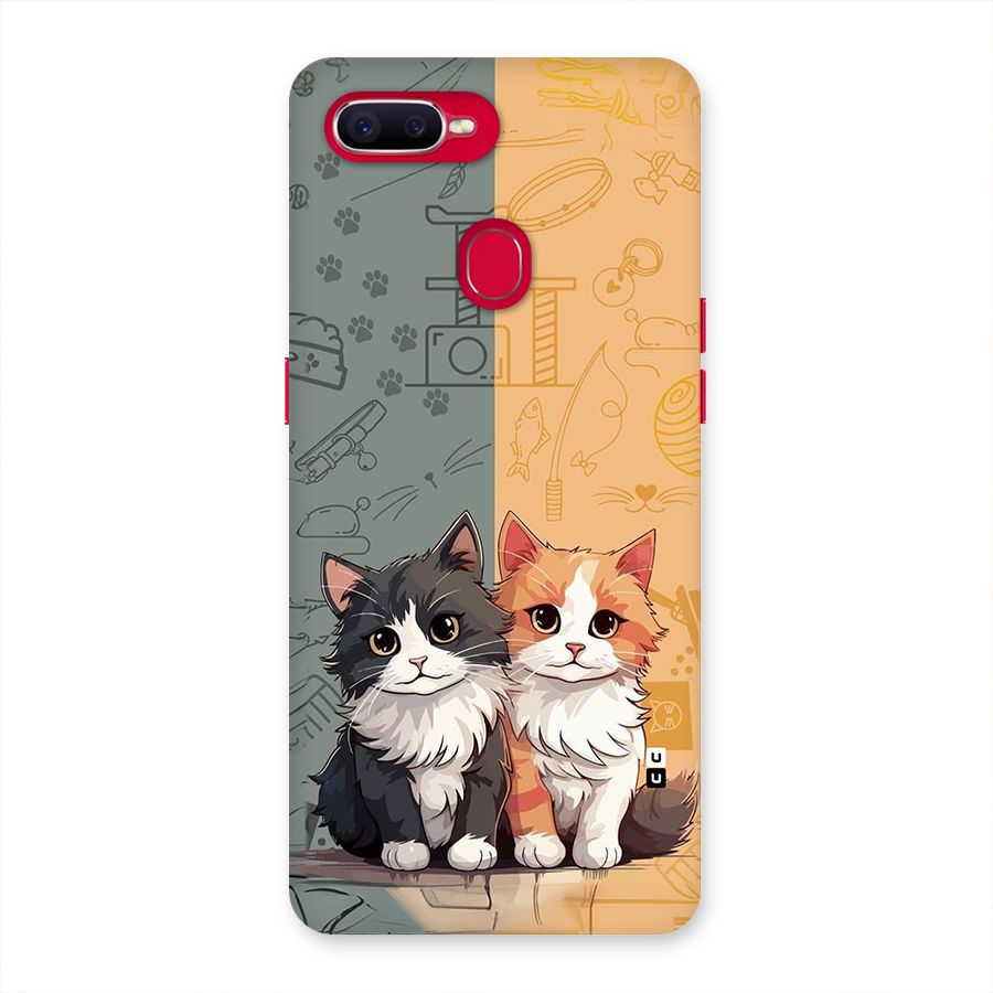 Cute Lovely Cats Back Case for Oppo F9 Pro
