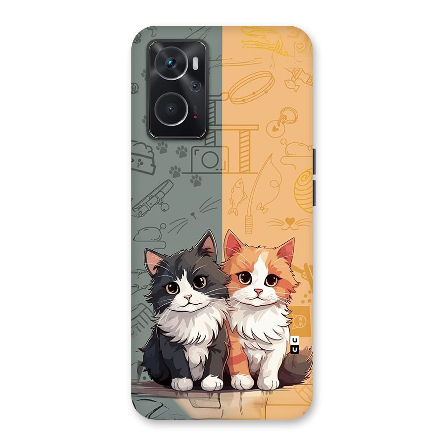 Cute Lovely Cats Back Case for Oppo K10 4G