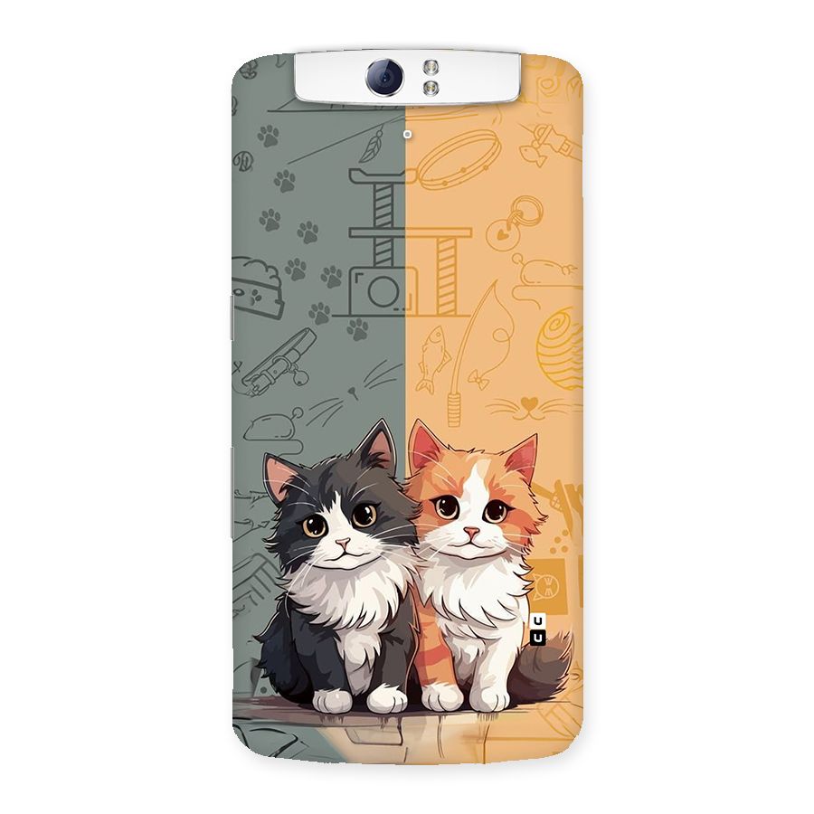 Cute Lovely Cats Back Case for Oppo N1
