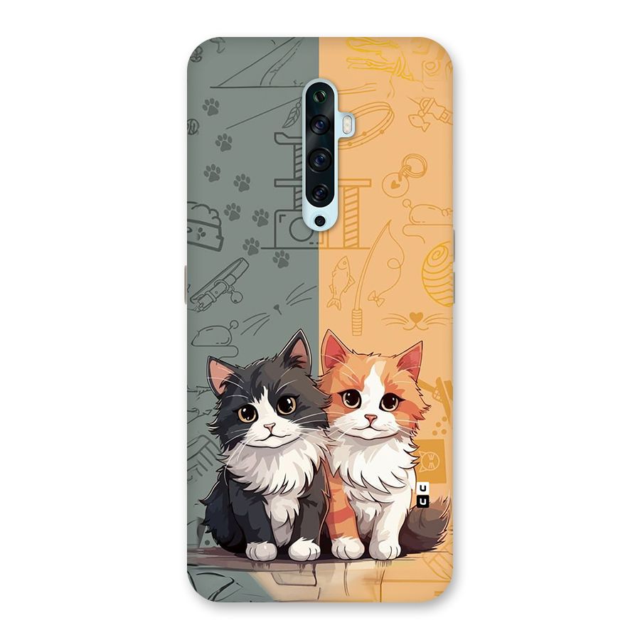 Cute Lovely Cats Back Case for Oppo Reno2 F