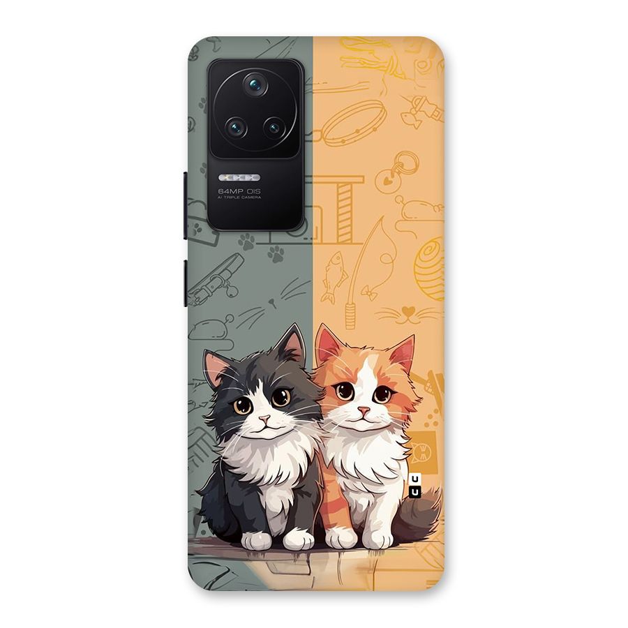Cute Lovely Cats Back Case for Poco F4 5G
