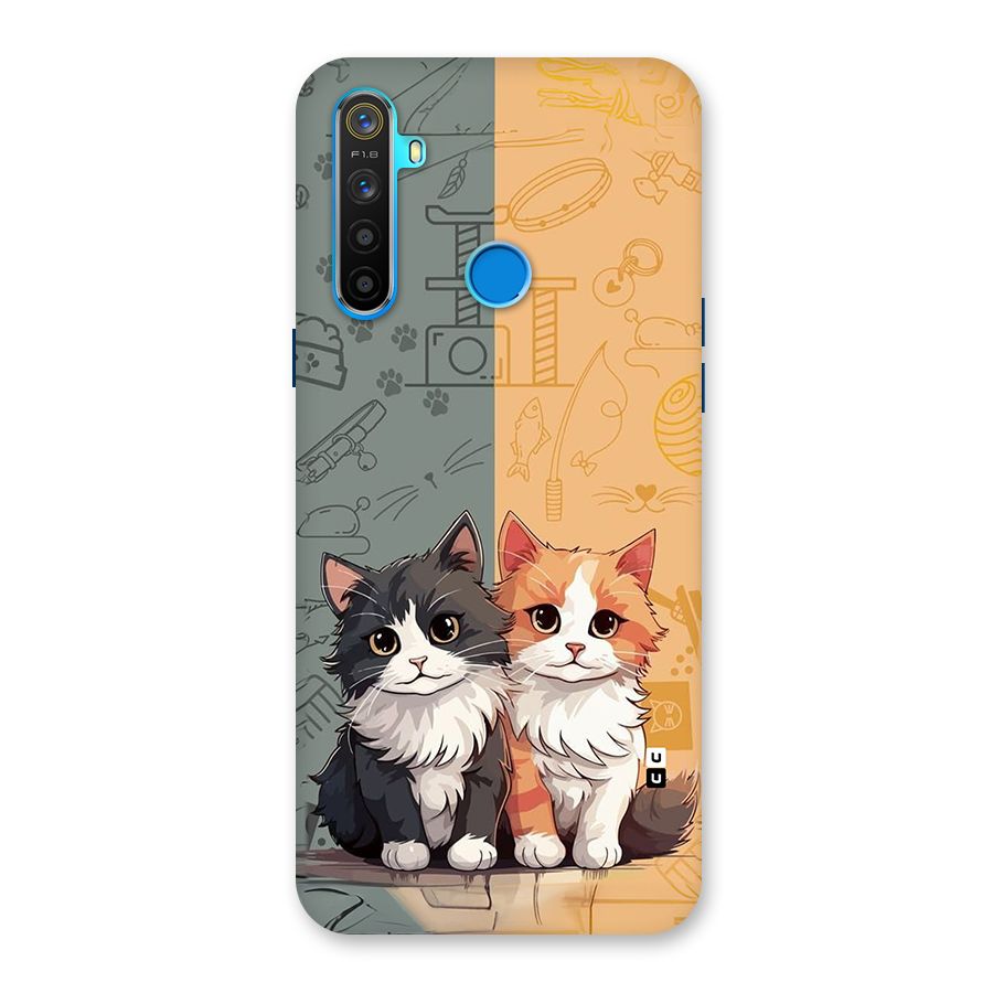 Cute Lovely Cats Back Case for Realme 5