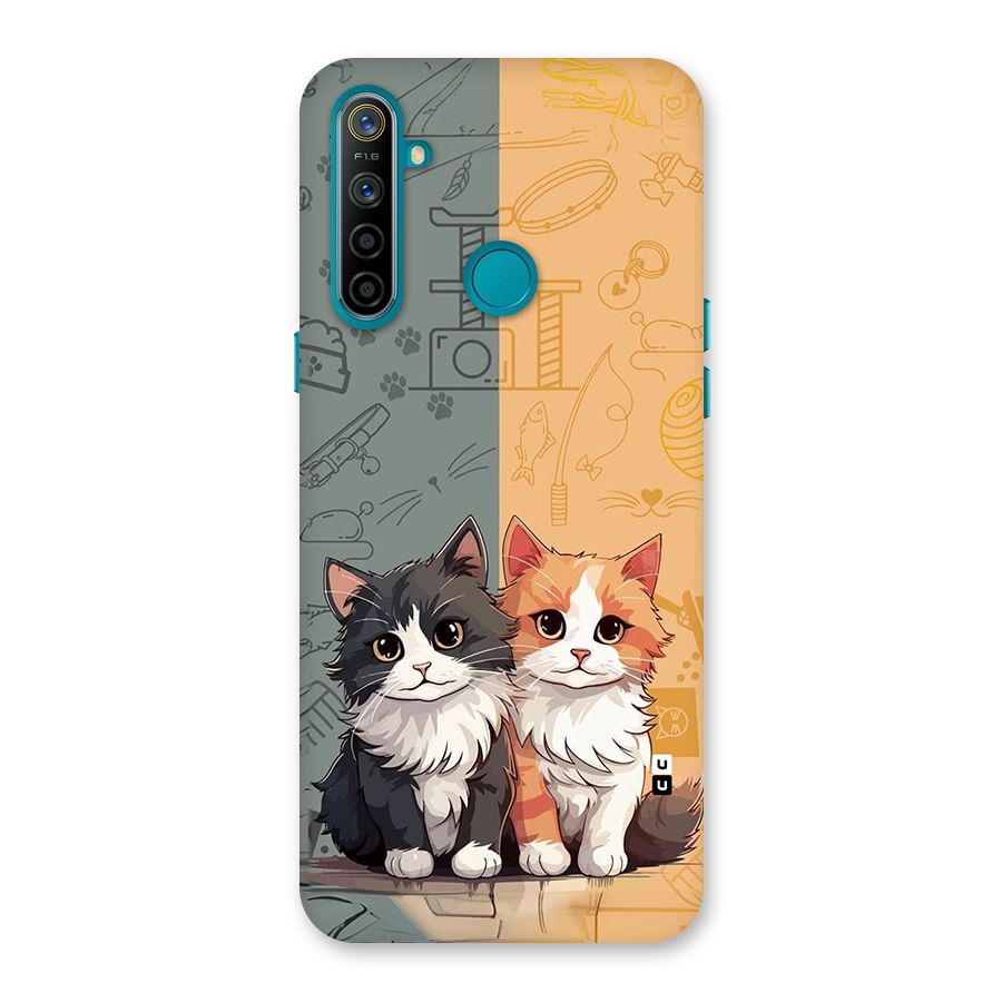 Cute Lovely Cats Back Case for Realme 5i