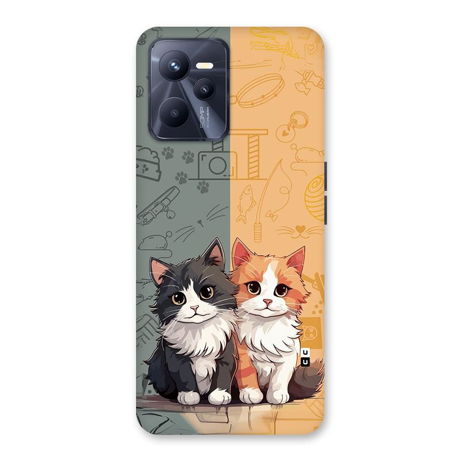 Cute Lovely Cats Back Case for Realme C35