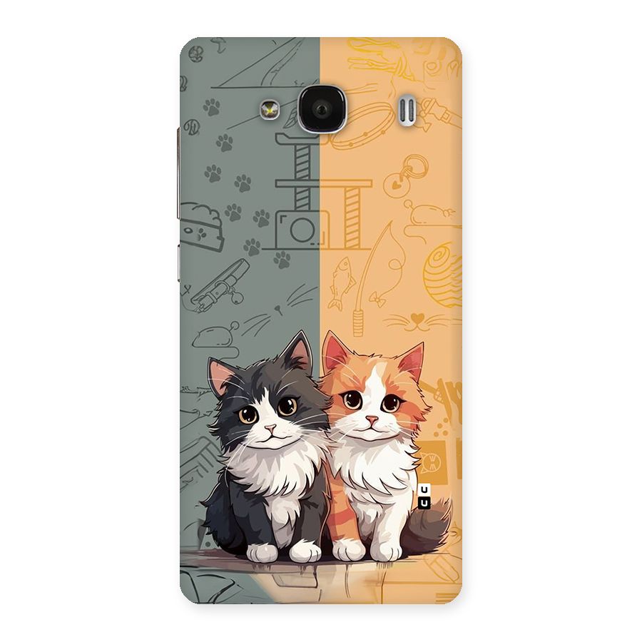 Cute Lovely Cats Back Case for Redmi 2