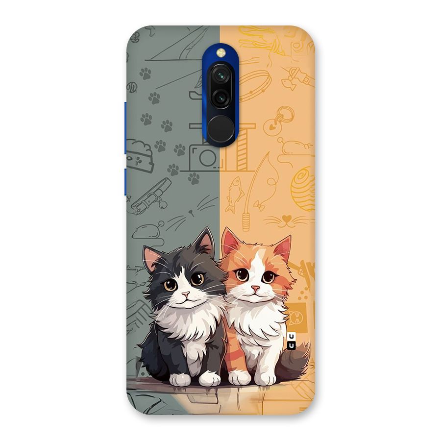 Cute Lovely Cats Back Case for Redmi 8