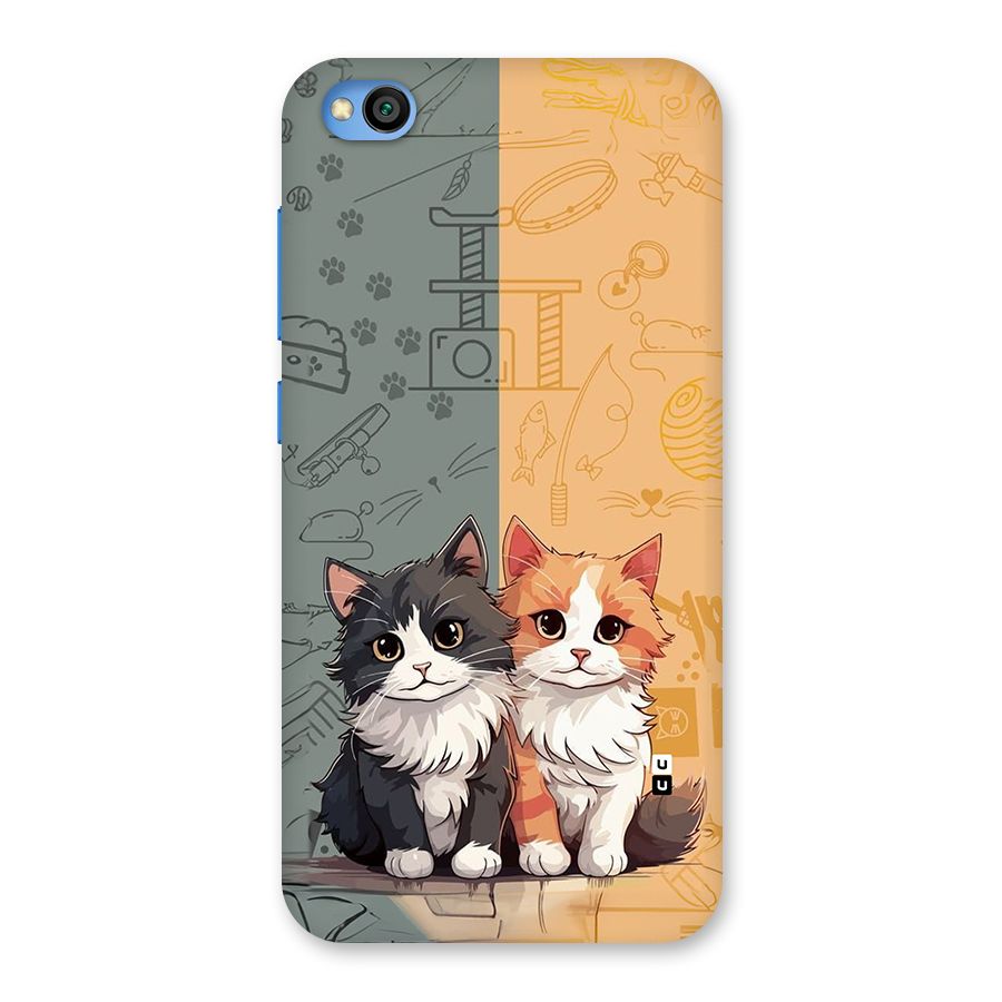 Cute Lovely Cats Back Case for Redmi Go