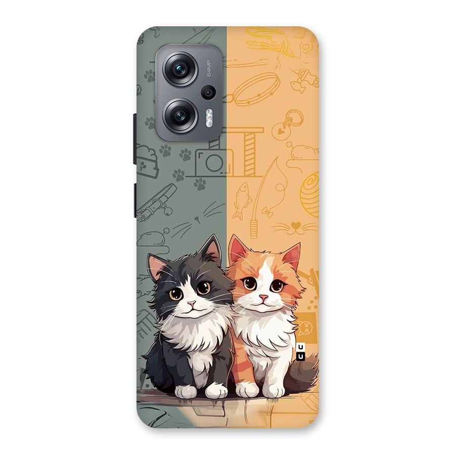 Cute Lovely Cats Back Case for Redmi K50i