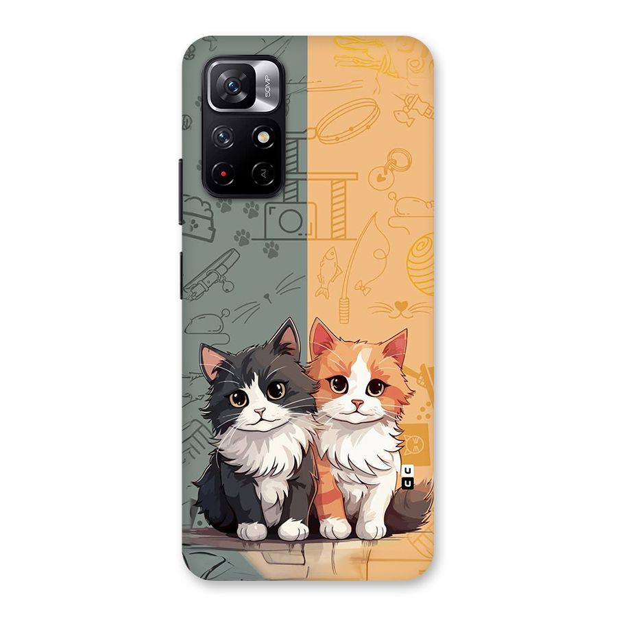 Cute Lovely Cats Back Case for Redmi Note 11T 5G