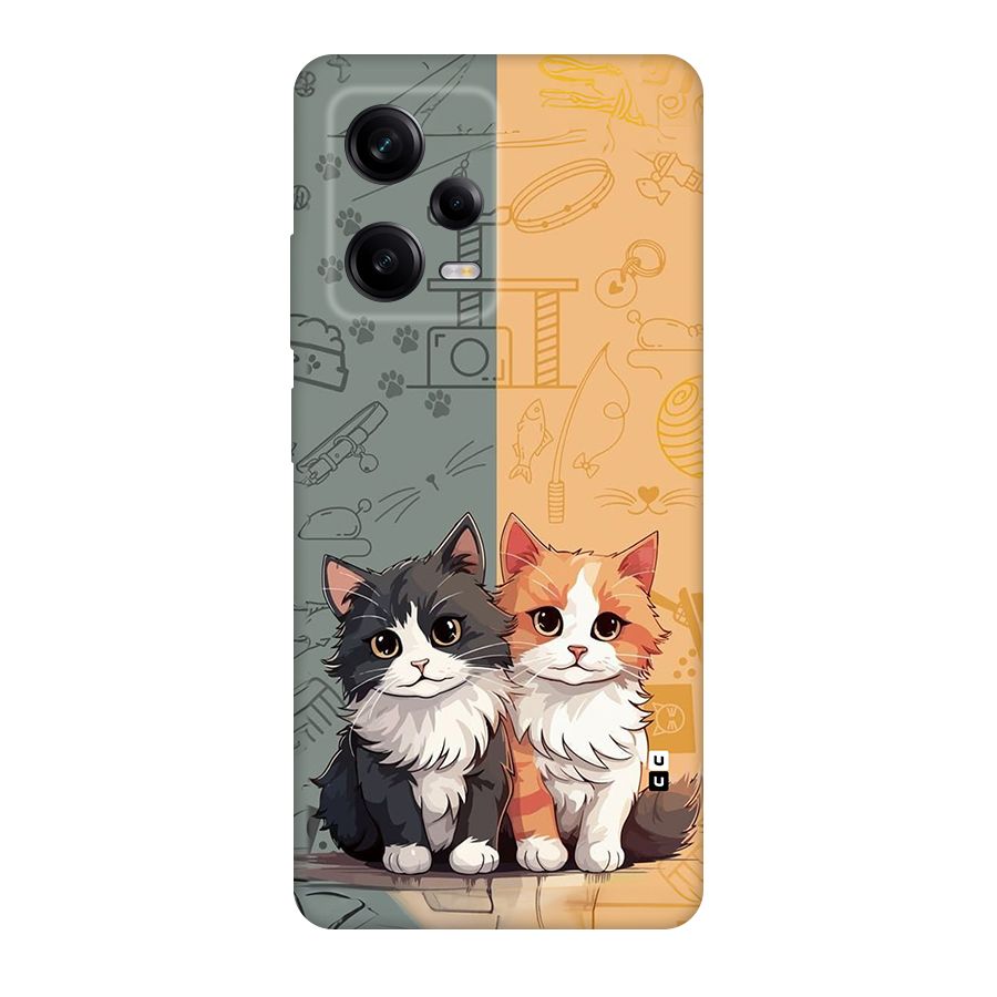 Cute Lovely Cats Back Case for Redmi Note 12 Pro