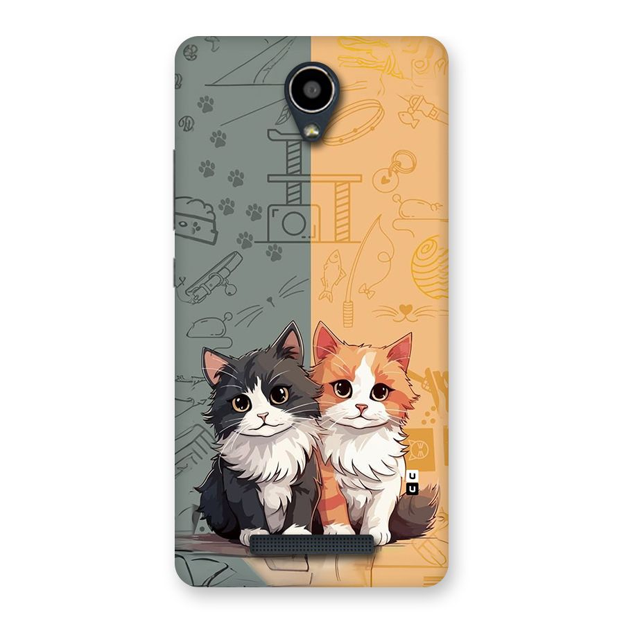 Cute Lovely Cats Back Case for Redmi Note 2