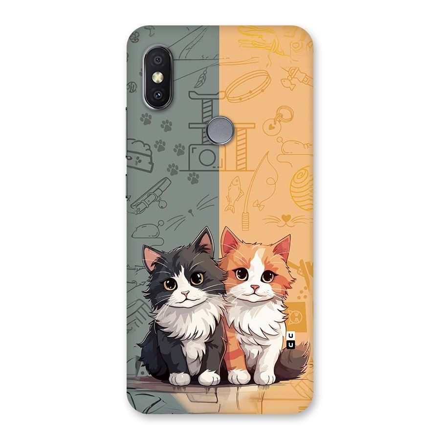 Cute Lovely Cats Back Case for Redmi Y2