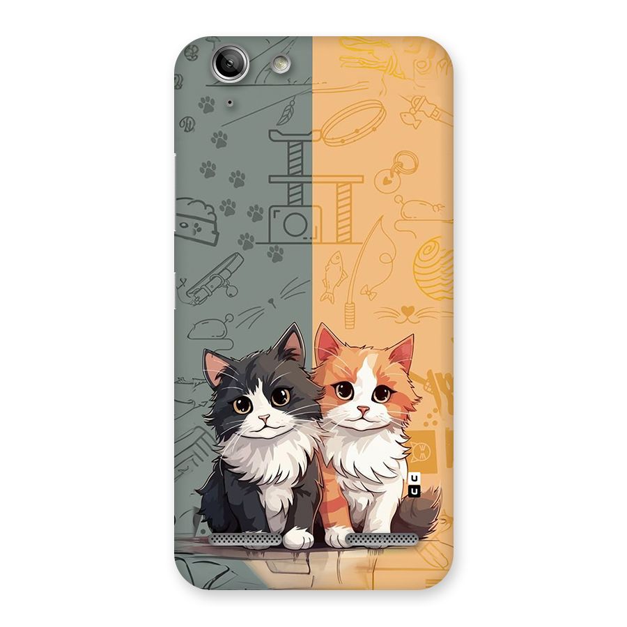 Cute Lovely Cats Back Case for Vibe K5