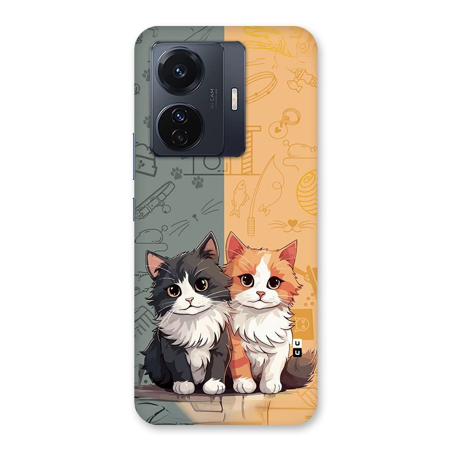 Cute Lovely Cats Back Case for Vivo T1 Pro