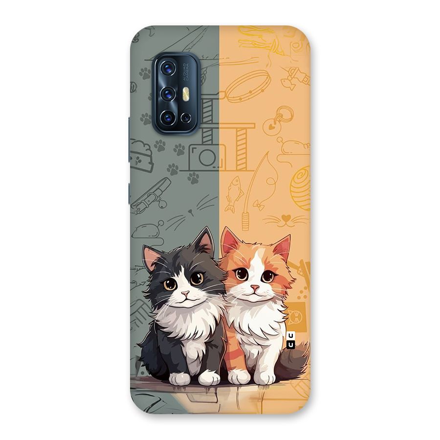 Cute Lovely Cats Back Case for Vivo V17
